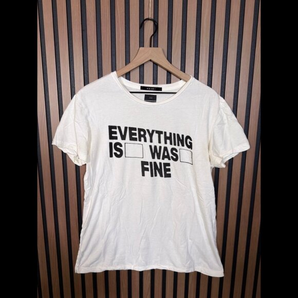 Ksubi T Shirt Large Womens White / Ivory Short Sleeve Logo Cross Cut Out - Picture 1 of 8